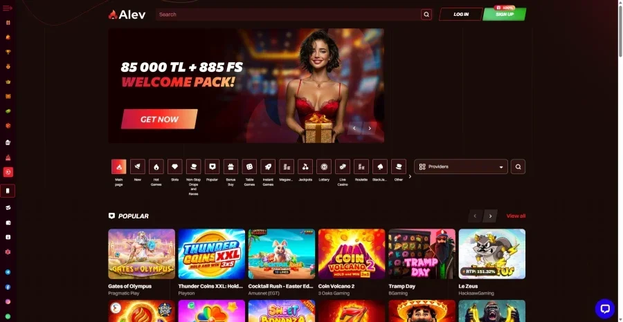 Alev Casino ekran görüntüsü